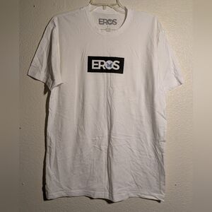EROS White Men's T-Shirt size Large Pre-owned